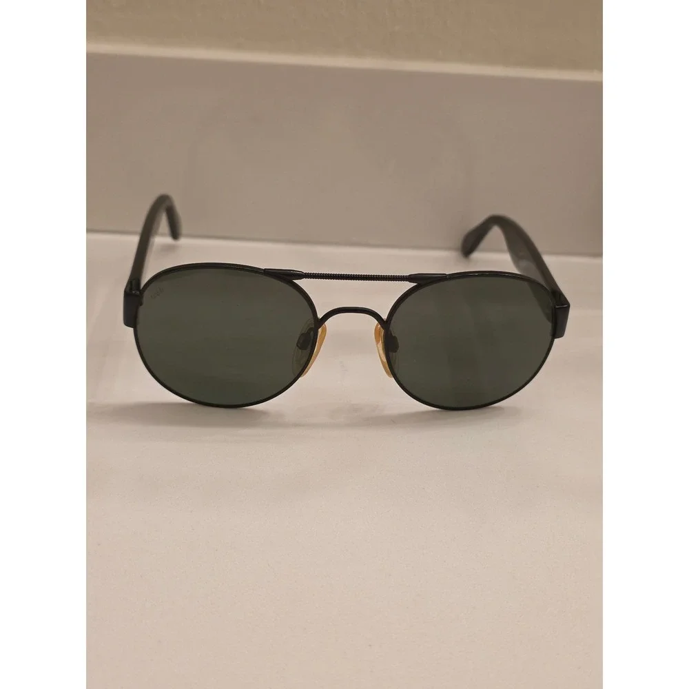 Web Eyewear 2003 035S Matte Black Double Bridge Pilot Sunglasses Made in Italy